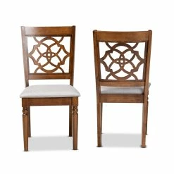 Promo 🥰 Baxton Studio Grey Upholstered And Brown Finished Wood 2-Piece Dining Chair Set ⭐ 16 Promo 🥰 Baxton Studio Grey Upholstered And Brown Finished Wood 2-Piece Dining Chair Set ⭐ -Cheap Office Chairs Store 2128058 6 L