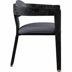 Best Sale 🔥 Meridian Furniture Vantage Gray Velvet Upholstered Dining Chair 🌟 -Cheap Office Chairs Store 2129607 2 L