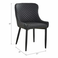 Deals ⌛ Pemberly Row Tufted Side Dining Chair In Dark Gray (Set Of 2) 😍 -Cheap Office Chairs Store 2132489 6 L