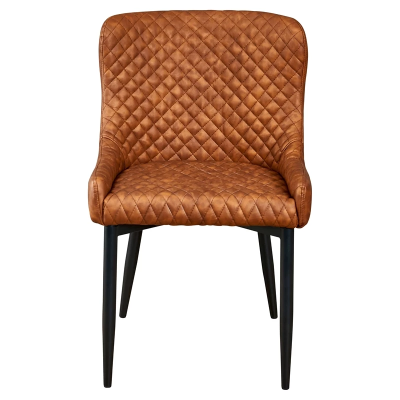 Budget ❤️ Pemberly Row Faux Leather Tufted Dining Chair In Tan (Set Of 2) 🎁 4 Budget ❤️ Pemberly Row Faux Leather Tufted Dining Chair In Tan (Set Of 2) 🎁 - Image 2