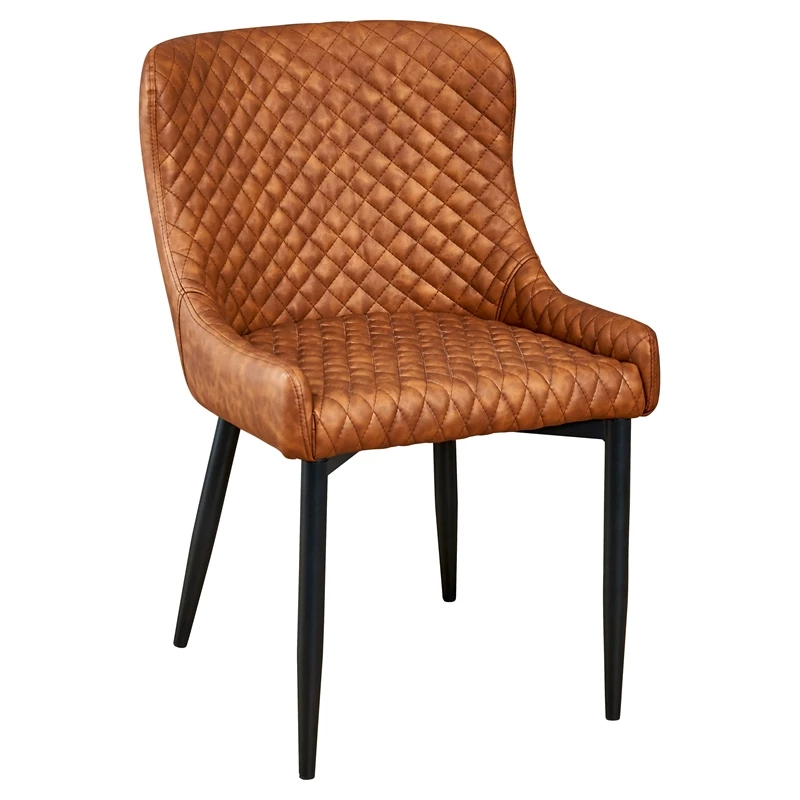 Budget ❤️ Pemberly Row Faux Leather Tufted Dining Chair In Tan (Set Of 2) 🎁 6 Budget ❤️ Pemberly Row Faux Leather Tufted Dining Chair In Tan (Set Of 2) 🎁 - Image 4