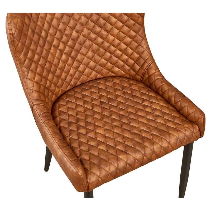 Budget ❤️ Pemberly Row Faux Leather Tufted Dining Chair In Tan (Set Of 2) 🎁 8 Budget ❤️ Pemberly Row Faux Leather Tufted Dining Chair In Tan (Set Of 2) 🎁 - Image 6