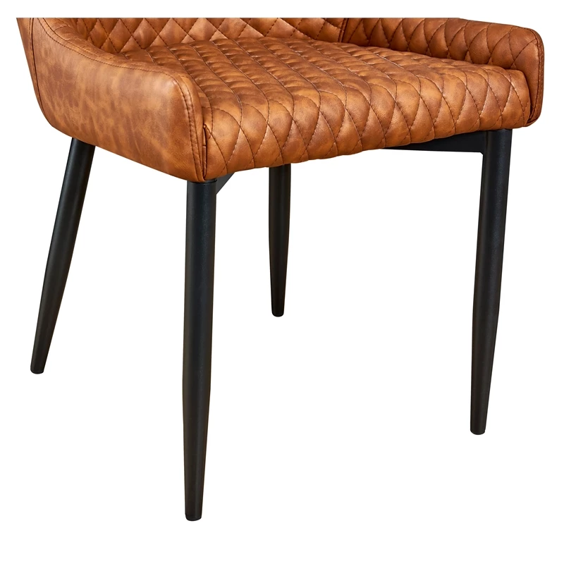 Budget ❤️ Pemberly Row Faux Leather Tufted Dining Chair In Tan (Set Of 2) 🎁 9 Budget ❤️ Pemberly Row Faux Leather Tufted Dining Chair In Tan (Set Of 2) 🎁 - Image 7