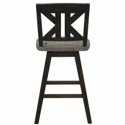 Cheap ✨ Lexicon Amsonia K-back Counter Height Dining Swivel Chair In Black (Set Of 2) ✔️ -Cheap Office Chairs Store 2137455 5 L