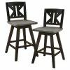 Cheap ✨ Lexicon Amsonia K-back Counter Height Dining Swivel Chair In Black (Set Of 2) ✔️ -Cheap Office Chairs Store 2137455 L