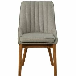 Best deal 🥰 LuXeo Avery Mid Century Chair With Gray Upholstered Fabric 🎉