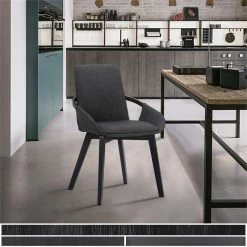 Deals 😀 Armen Living Greisen Modern Wood Dining Room Chair 🔥 -Cheap Office Chairs Store 2140287 12 L