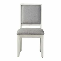 Deals 😍 Steve Silver Company Steve Silver Canova Weathered White Wood Parsons Chair 🔥 -Cheap Office Chairs Store 2148038 2 L