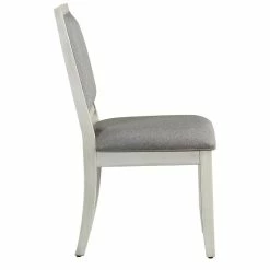 Deals 😍 Steve Silver Company Steve Silver Canova Weathered White Wood Parsons Chair 🔥 -Cheap Office Chairs Store 2148038 4 L