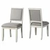 Deals 😍 Steve Silver Company Steve Silver Canova Weathered White Wood Parsons Chair 🔥 -Cheap Office Chairs Store 2148038 L