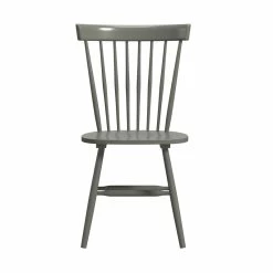 Buy 😍 Sauder New Grange Solid Wood Spindle Back Dining Chair - Pewter Green (Set Of 2) 👏 -Cheap Office Chairs Store 2148146 2 L