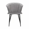 Brand new 💯 Hawthorne Collections Velvet Dining Arm Chair In Gray And Black 🛒