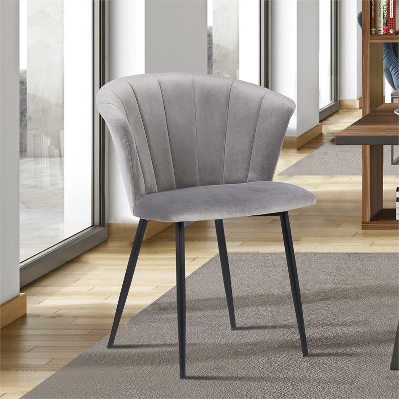 Brand new ๐ฏ Hawthorne Collections Velvet Dining Arm Chair In Gray And Black ๐ 4 Brand new ๐ฏ Hawthorne Collections Velvet Dining Arm Chair In Gray And Black ๐ - Image 2
