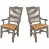 Budget 👏 A-America Port Townsend Slatback Dining Arm Chair In Gull Gray (Set Of 2) 💯 2 Budget 👏 A-America Port Townsend Slatback Dining Arm Chair In Gull Gray (Set Of 2) 💯 -Cheap Office Chairs Store 2154809 L