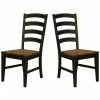 Cheapest ⭐ A-America Stone Creek Ladderback Dining Side Chair In Black (Set Of 2) 🔔 -Cheap Office Chairs Store 2154815 L