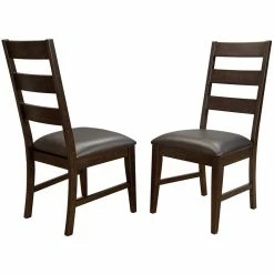 New 🤩 A-America Carter Ladderback Dining Side Chair In Tobacco (Set Of 2) ✨