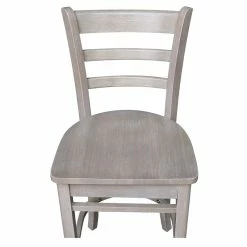 Cheap 💯 International Concepts Solid Wood Emily Counter Height Stool In Washed Gray Taupe 🤩 -Cheap Office Chairs Store 2157752 19 L