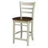 Discount 👍 International Concepts Solid Wood Emily Counter Height Stool In Antiqued Almond/Espresso 👍 2 Discount 👍 International Concepts Solid Wood Emily Counter Height Stool In Antiqued Almond/Espresso 👍 -Cheap Office Chairs Store 2157761 10 L