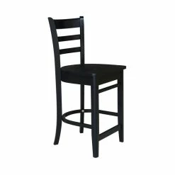Deals ๐ International Concepts Solid Wood Emily Counter Height Stool In Black ๐ 15 Deals ๐ International Concepts Solid Wood Emily Counter Height Stool In Black ๐ -Cheap Office Chairs Store 2157762 3 L