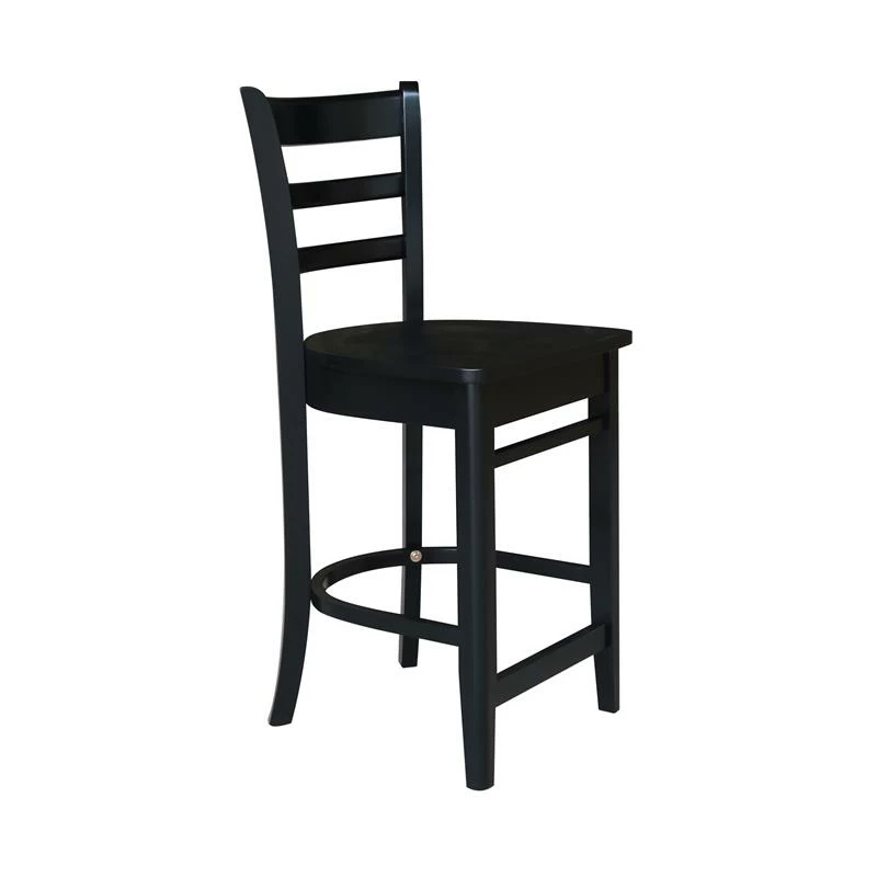 Deals ๐ International Concepts Solid Wood Emily Counter Height Stool In Black ๐ 6 Deals ๐ International Concepts Solid Wood Emily Counter Height Stool In Black ๐ - Image 4