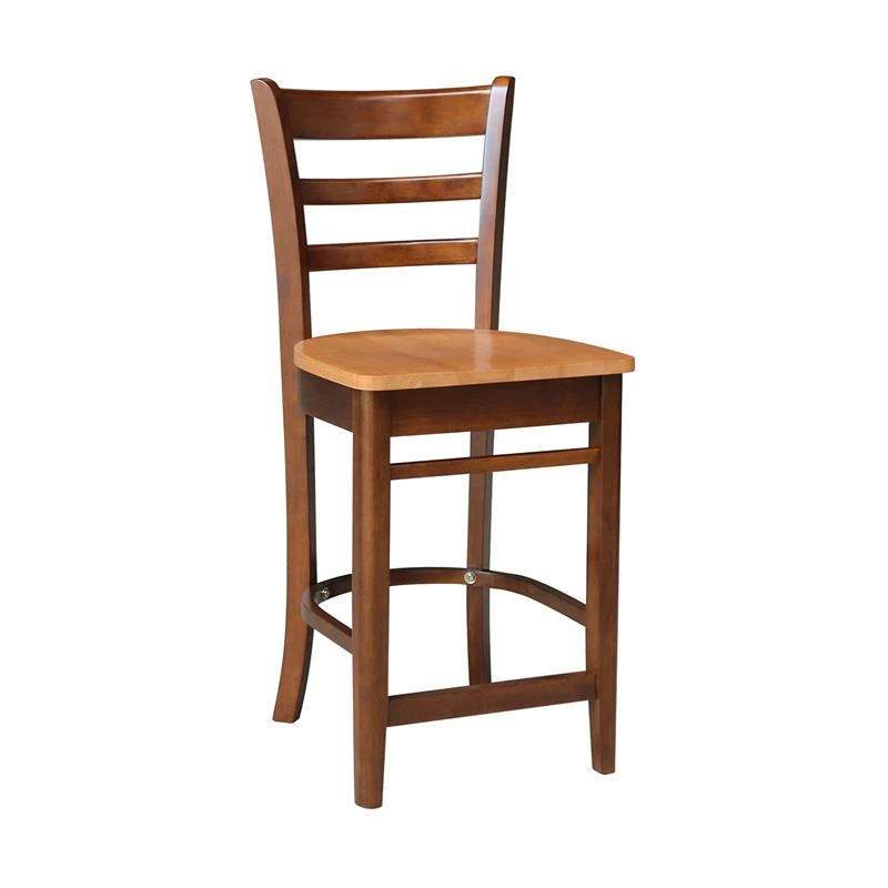 Discount ๐ International Concepts Solid Wood Emily Counter Height Stool In Cinnamon/Espresso ๐ 4 Discount ๐ International Concepts Solid Wood Emily Counter Height Stool In Cinnamon/Espresso ๐ - Image 2