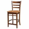 Discount 😉 International Concepts Solid Wood Emily Counter Height Stool In Cinnamon/Espresso 😉 2 Discount 😉 International Concepts Solid Wood Emily Counter Height Stool In Cinnamon/Espresso 😉 -Cheap Office Chairs Store 2157764 10 L