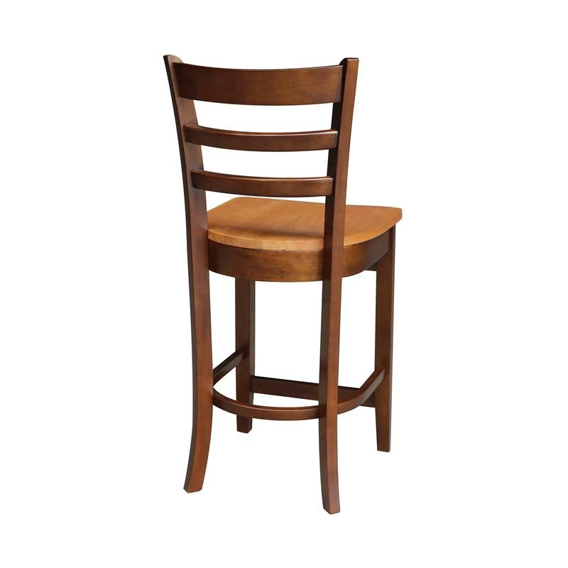 Discount ๐ International Concepts Solid Wood Emily Counter Height Stool In Cinnamon/Espresso ๐ 7 Discount ๐ International Concepts Solid Wood Emily Counter Height Stool In Cinnamon/Espresso ๐ - Image 5