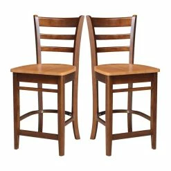 Discount ๐ International Concepts Solid Wood Emily Counter Height Stool In Cinnamon/Espresso ๐ 17 Discount ๐ International Concepts Solid Wood Emily Counter Height Stool In Cinnamon/Espresso ๐ -Cheap Office Chairs Store 2157764 5 L