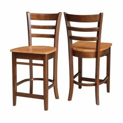 Discount ๐ International Concepts Solid Wood Emily Counter Height Stool In Cinnamon/Espresso ๐ 18 Discount ๐ International Concepts Solid Wood Emily Counter Height Stool In Cinnamon/Espresso ๐ -Cheap Office Chairs Store 2157764 6 L