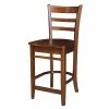 Coupon 🤩 International Concepts Solid Wood Emily Counter Height Stool In Espresso 🤩 -Cheap Office Chairs Store 2157765 10 L