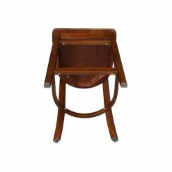 Coupon 🤩 International Concepts Solid Wood Emily Counter Height Stool In Espresso 🤩 -Cheap Office Chairs Store 2157765 8 L