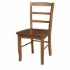 Top 10 ✔️ International Concepts Set Of 2 Solid Wood Madrid Ladderback Chairs In Distressed Oak 😀 -Cheap Office Chairs Store 2157839 10 L