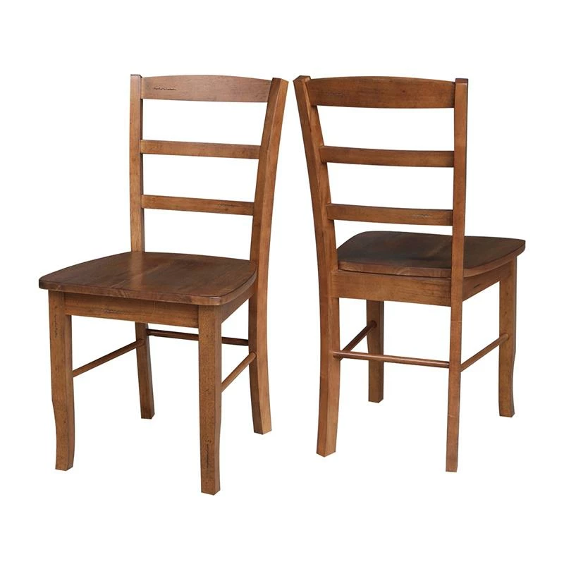 Top 10 โ๏ธ International Concepts Set Of 2 Solid Wood Madrid Ladderback Chairs In Distressed Oak ๐ 6 Top 10 โ๏ธ International Concepts Set Of 2 Solid Wood Madrid Ladderback Chairs In Distressed Oak ๐ - Image 4