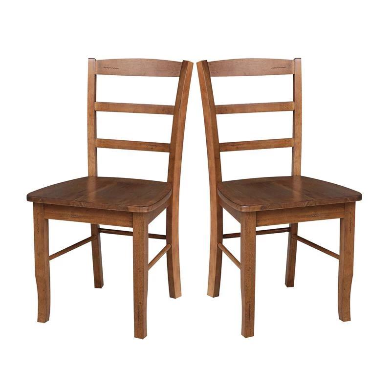 Top 10 โ๏ธ International Concepts Set Of 2 Solid Wood Madrid Ladderback Chairs In Distressed Oak ๐ 7 Top 10 โ๏ธ International Concepts Set Of 2 Solid Wood Madrid Ladderback Chairs In Distressed Oak ๐ - Image 5