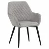 Coupon ⭐ Sunpan Jayna 18" Modern Fabric Dining Armchair In Black/Polo Club Stone 🎁 -Cheap Office Chairs Store 2160521 L