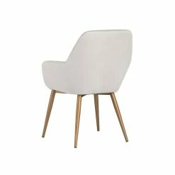 New ⭐ Sunpan Jayna 18" Modern Fabric Dining Armchair In Champagne Gold 💯 -Cheap Office Chairs Store 2160522 3 L