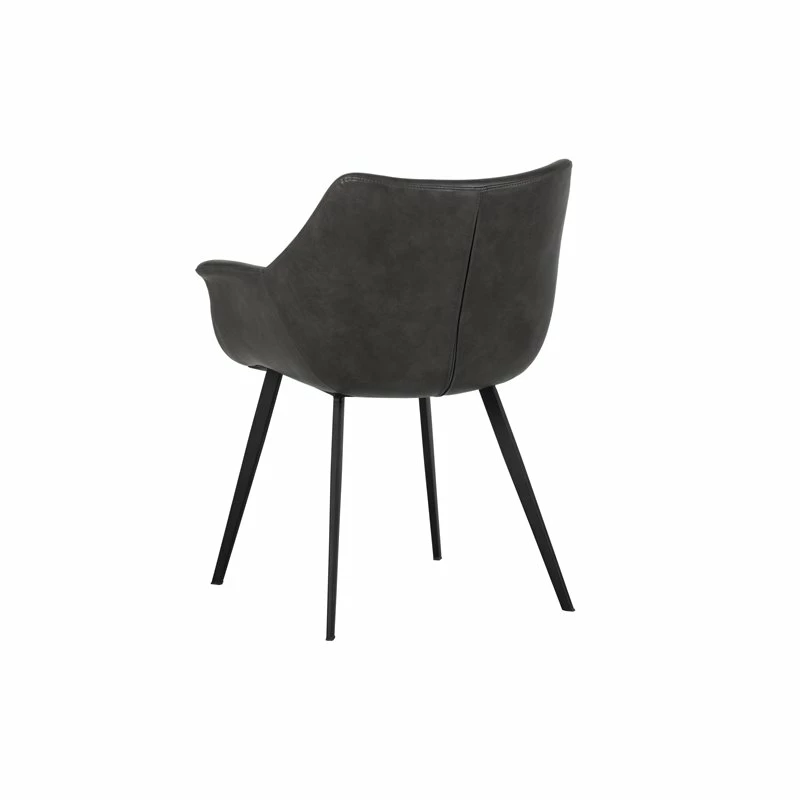 Promo 🥰 Sunpan Mason 18" Modern Faux Leather Dining Armchair In Town Gray 🔔 9 Promo 🥰 Sunpan Mason 18" Modern Faux Leather Dining Armchair In Town Gray 🔔 - Image 7