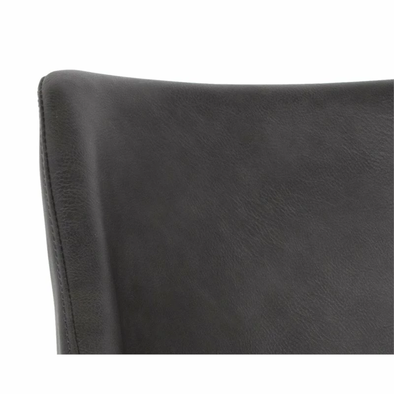 Promo 🥰 Sunpan Mason 18" Modern Faux Leather Dining Armchair In Town Gray 🔔 4 Promo 🥰 Sunpan Mason 18" Modern Faux Leather Dining Armchair In Town Gray 🔔 - Image 2