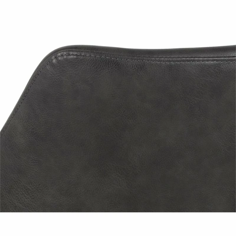 Promo 🥰 Sunpan Mason 18" Modern Faux Leather Dining Armchair In Town Gray 🔔 6 Promo 🥰 Sunpan Mason 18" Modern Faux Leather Dining Armchair In Town Gray 🔔 - Image 4