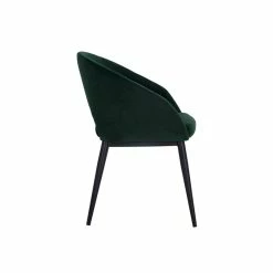 Best deal 😍 Sunpan Thatcher 18" Modern Fabric Dining Armchair In Black/Deep Green Sky 👏 -Cheap Office Chairs Store 2160713 2 L