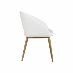 Outlet 😍 Sunpan Thatcher 18" Modern Faux Leather Dining Armchair In Champagne Gold/White 🔥 12 Outlet 😍 Sunpan Thatcher 18" Modern Faux Leather Dining Armchair In Champagne Gold/White 🔥 -Cheap Office Chairs Store 2160715 2 L