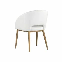 Outlet 😍 Sunpan Thatcher 18" Modern Faux Leather Dining Armchair In Champagne Gold/White 🔥 13 Outlet 😍 Sunpan Thatcher 18" Modern Faux Leather Dining Armchair In Champagne Gold/White 🔥 -Cheap Office Chairs Store 2160715 3 L