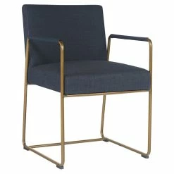Best reviews of ๐ Sunpan Balford 19.5" Mid-Century Fabric Dining Armchair In Arena Navy ๐