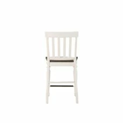 Top 10 👍 Steve Silver Company Steve Silver Joanna Two-tone Ivory And Dark Oak Counter Chair 🛒 -Cheap Office Chairs Store 2163479 4 L