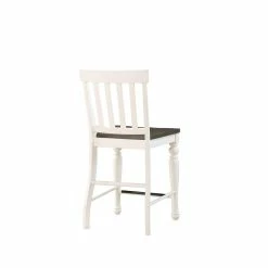 Top 10 👍 Steve Silver Company Steve Silver Joanna Two-tone Ivory And Dark Oak Counter Chair 🛒 -Cheap Office Chairs Store 2163479 5 L