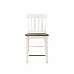Top 10 👍 Steve Silver Company Steve Silver Joanna Two-tone Ivory And Dark Oak Counter Chair 🛒 -Cheap Office Chairs Store 2163479 6 L