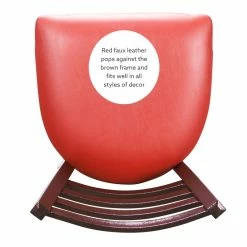 Cheapest ✔️ Linon Lassiter Metal Side Chair Set Of Two In Antique Bronze And Red ✔️ -Cheap Office Chairs Store 2171315 22 L