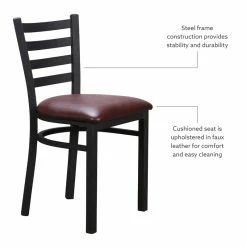 Outlet ๐ Linon Lassiter Metal Side Chair Set Of Two In Black And Burgundy ๐ 23 Outlet ๐ Linon Lassiter Metal Side Chair Set Of Two In Black And Burgundy ๐ -Cheap Office Chairs Store 2171384 10 L