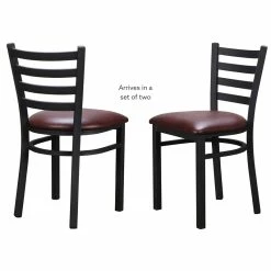 Outlet ๐ Linon Lassiter Metal Side Chair Set Of Two In Black And Burgundy ๐ 24 Outlet ๐ Linon Lassiter Metal Side Chair Set Of Two In Black And Burgundy ๐ -Cheap Office Chairs Store 2171384 11 L