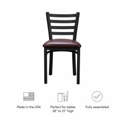 Outlet ๐ Linon Lassiter Metal Side Chair Set Of Two In Black And Burgundy ๐ 26 Outlet ๐ Linon Lassiter Metal Side Chair Set Of Two In Black And Burgundy ๐ -Cheap Office Chairs Store 2171384 13 L